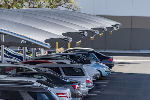 Tension Structure Carpark Shade Sail 4